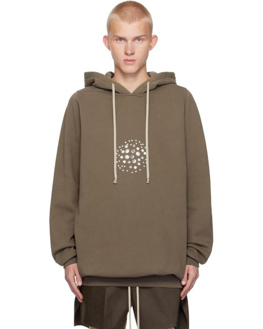 Rick Owens Multicolor Porterville Orb Studs Hoodie for men