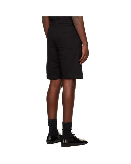 Dries Van Noten Black Drawstring Shorts for men