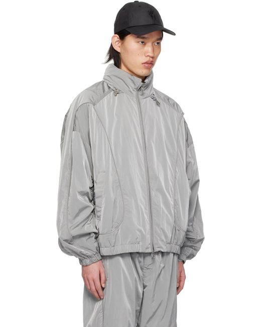 Blouson de survêtement gris à panneaux Wooyoungmi pour homme en coloris Gray