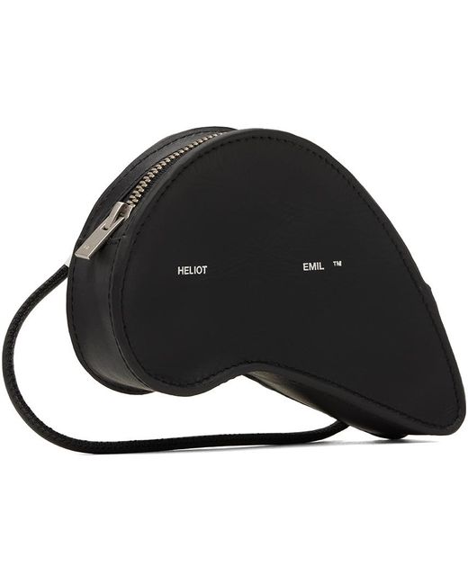 HELIOT EMIL Black Concave Bag for men