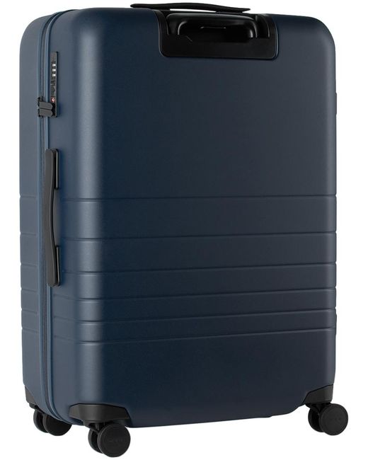 Monos Blue Medium Check-in Suitcase for men