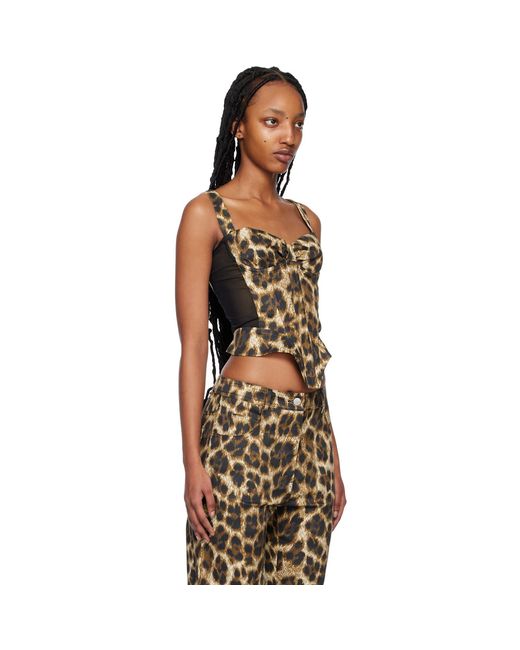 Miaou Black Brown Deville Tank Top