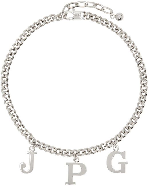 Jean Paul Gaultier Metallic 'the Jpg' Necklace