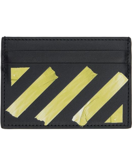 Off-White c/o Virgil Abloh Blue Diag Tape Card Holder for men