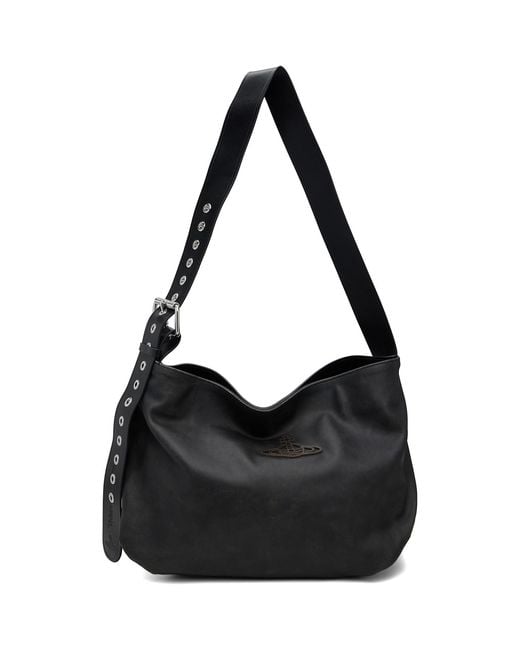 Vivienne Westwood Black Maxime Medium Shoulder Bag for men