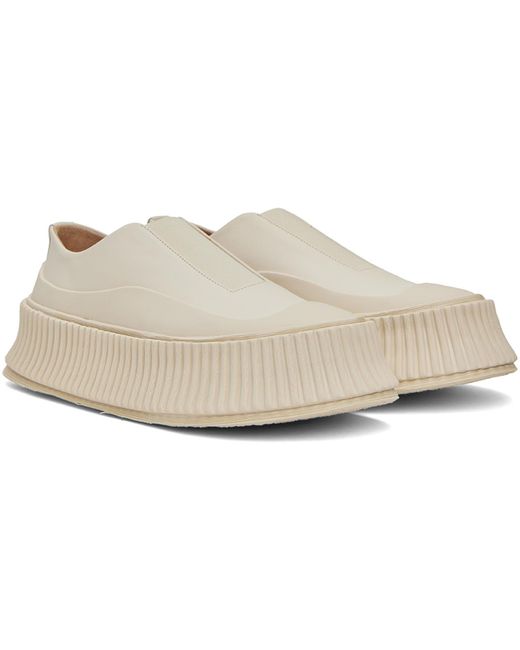 Jil Sander Black Off- Platform Sneakers