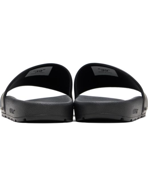 Off-White c/o Virgil Abloh Black Bookish Slides for men