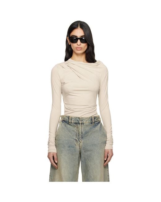 Entire studios Multicolor Off- Drape Top