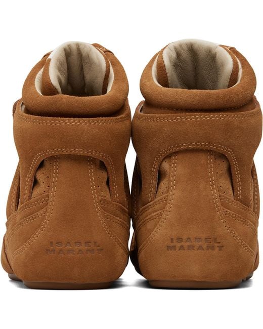 Isabel Marant Brown Tan Senny High Sneakers
