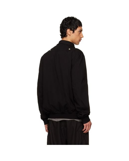 Rick Owens Black Temple Hollywood Flight Jacket for men