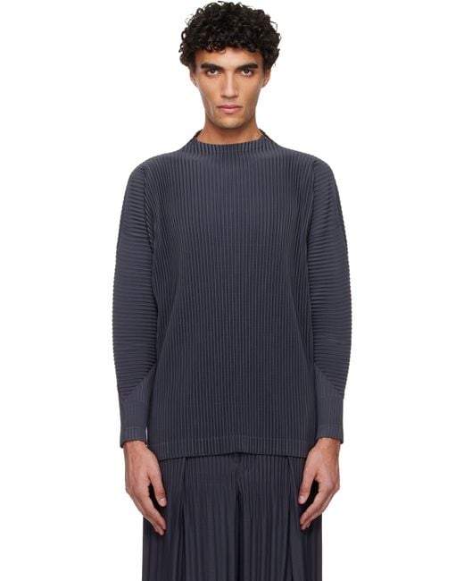 Homme Plissé Issey Miyake Blue Monthly Colors December Top for men