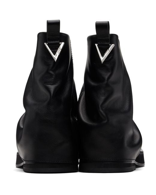 The Attico Black Mini Robin Combat Boots