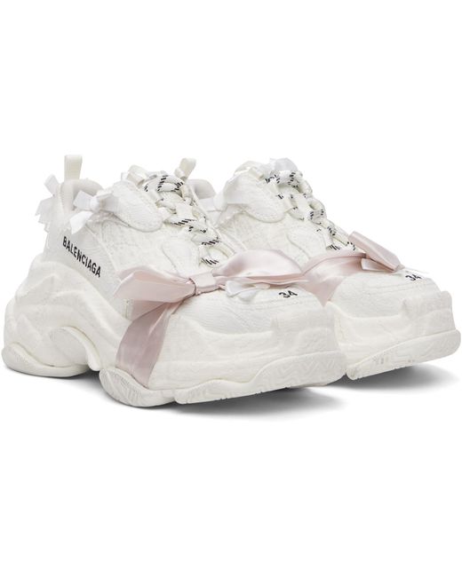 Balenciaga White Triple S Sneakers