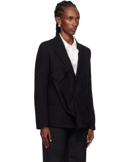 Veston Drapé Noir Y's Yohji Yamamoto en coloris Black