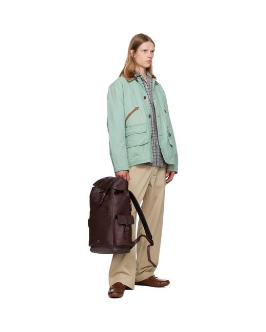 Polo Ralph Lauren Green Cotton Canvas Field Jacket for men