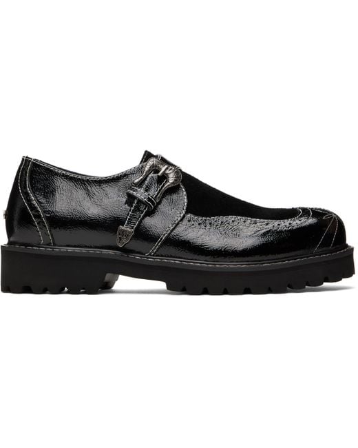 ANDERSSON BELL Black Western Brogue Loafers for men