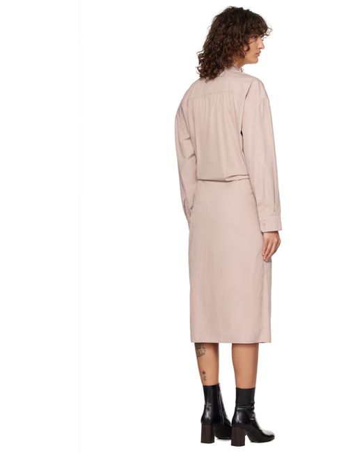Lemaire ストレートカラー ツイスト ミディアムワンピース Black