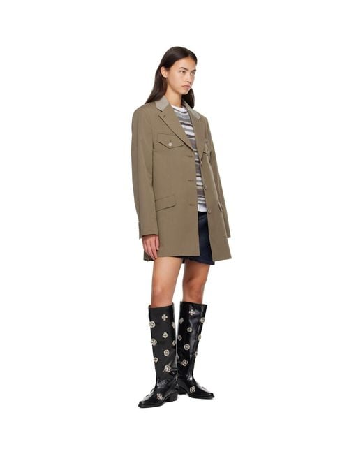 Toga Black Polido Tall Boots