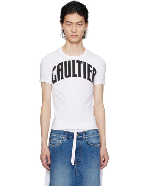 メンズ Jean Paul Gaultier ホワイト The Gaultier Tシャツ Black