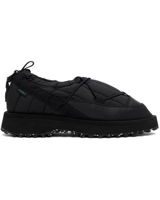 【関税込み】Suicoke ブラック PEPPER-Rab-ECO スリッポン Suicoke: ブラック PEPPER-Rab-ECO スリッポン | SSENSE 日本