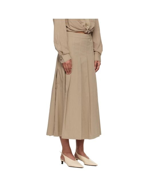 Weekend by Maxmara Natural Orme Midi Skirt