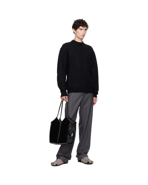 Hereu Black Calella Squared Tote for men