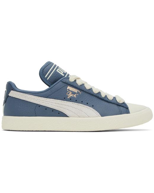 Rhude Black Blue Puma Edition Clyde Q-3 Sneakers for men