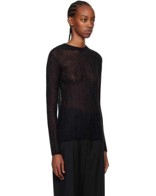 KENZO Black Paris Semi-sheer Sweater