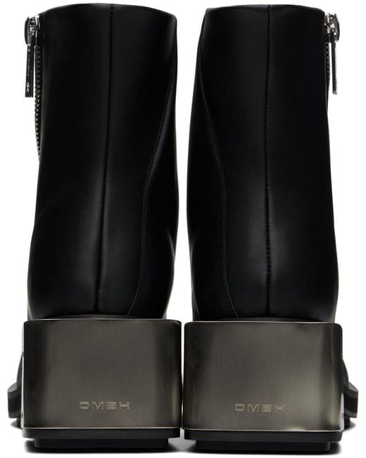 GmbH Black Ergonomic Riding Boots for men
