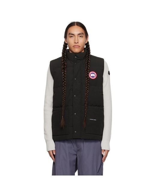 Canada Goose Black Freestyle Down Vest for men