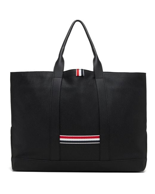 Thom Browne Black Medium Tool Tote for men