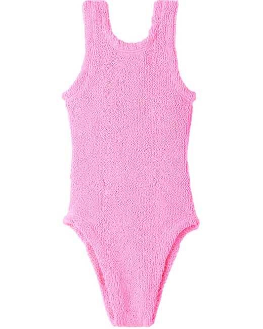 Hunza G Pink Baby Alva One-Piece Swimsuit