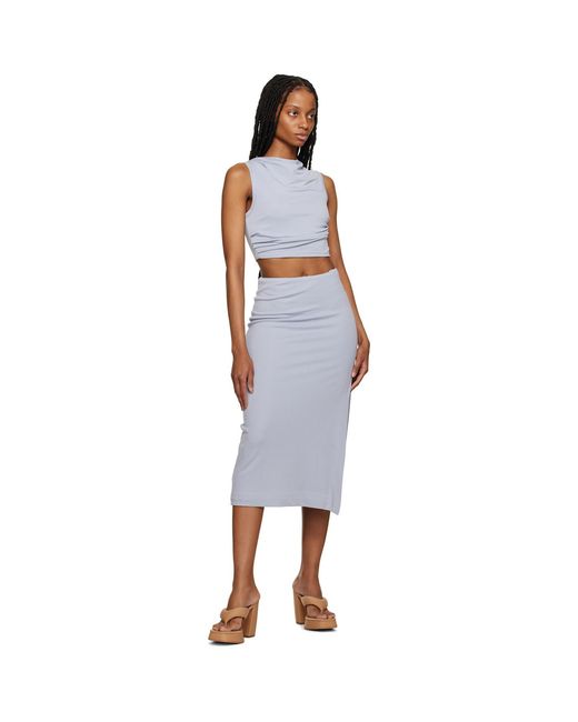 Third Form Black Mode Split Side Midi Skirt