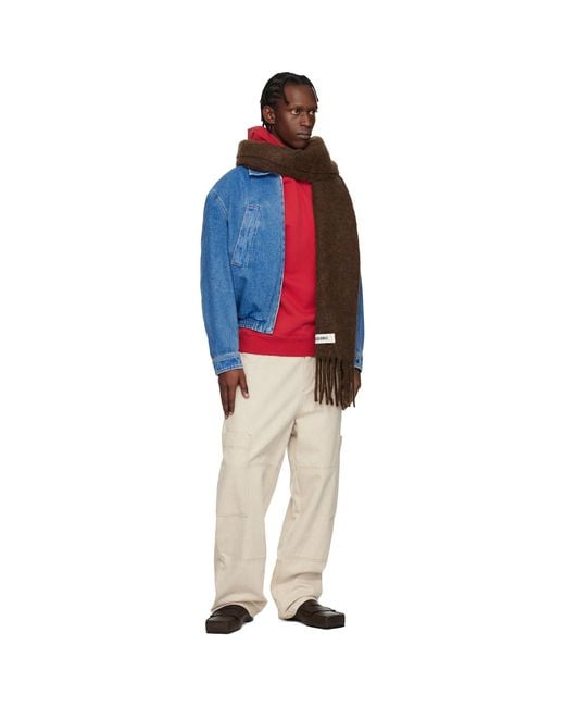 Jacquemus Brown La Casa 'The Carro' Scarf for men