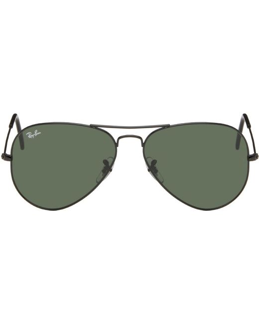 Ray-Ban Green Black Aviator Classic Sunglasses for men