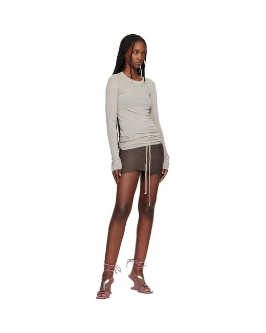 Rick Owens Black Temple Buds Shorts