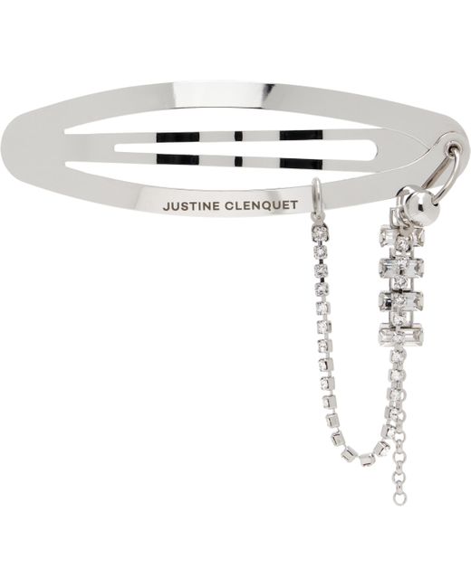 Justine Clenquet シルバー Chloë ヘアクリップ White