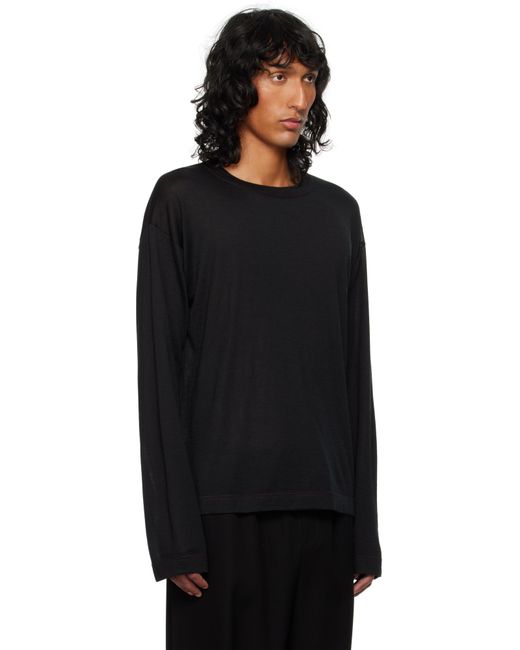 The Row Black Angelo T-Shirt for men