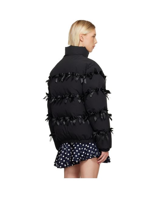 Sandy Liang Black Present Puffer Jacket