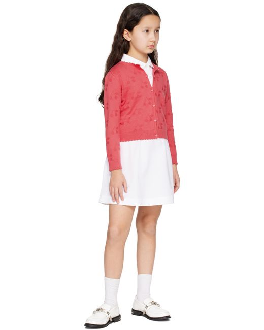 Bonpoint キッズ｜ピンク Thindra カーディガン Red