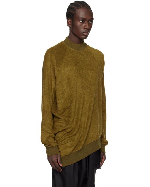 Men asymmetrical hotsell high neck sweatshirt