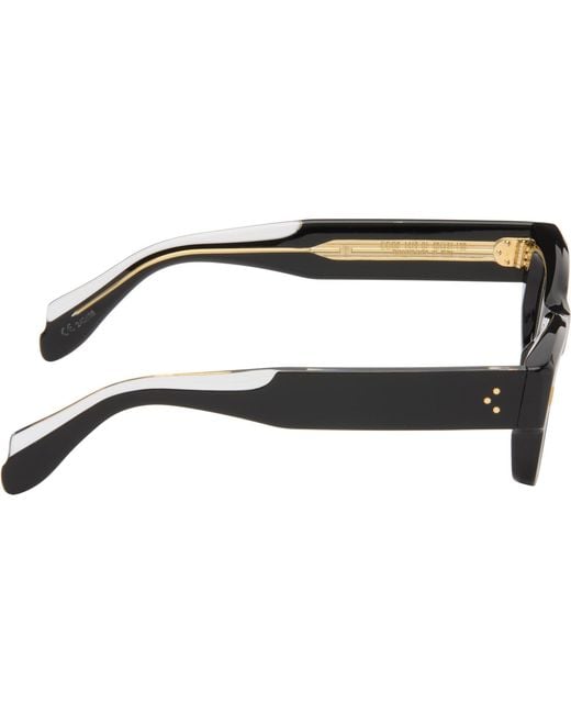 Cutler & Gross Black 1419 Rectangle Optical Glasses for men