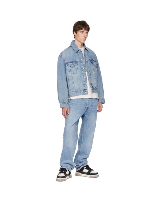 Represent Blue Denim Trucker Jacket for men