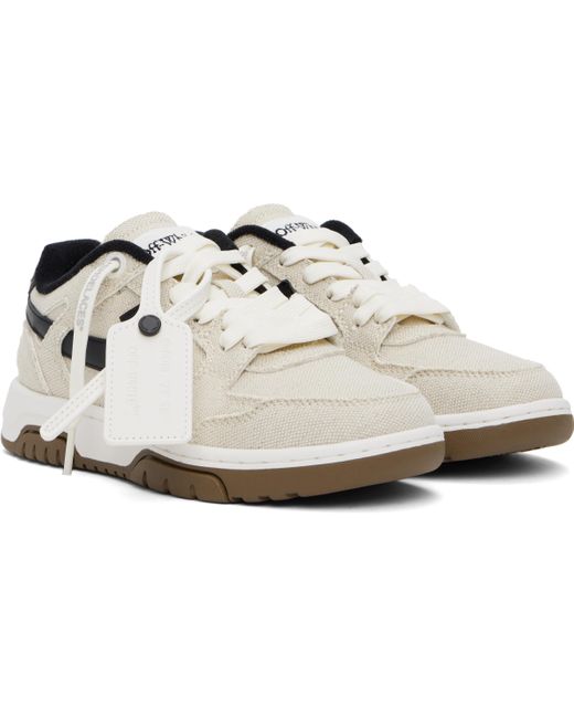 Off-White c/o Virgil Abloh ベージュ＆ブラック Slim Out Of Office スニーカー Black