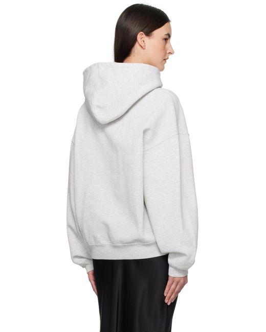 Anine Bing White Harvey Hoodie