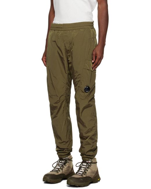 C P Company C.p. Company Green Drawstring Sweatpants for men