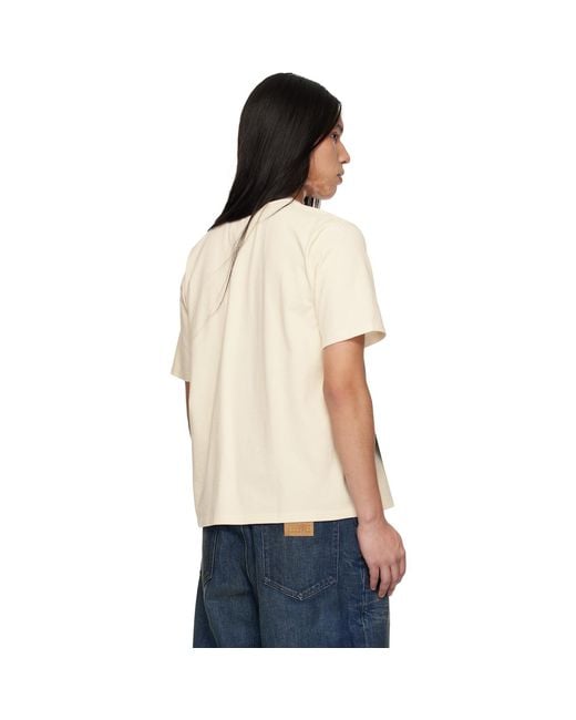 MM6 by Maison Margiela Black Off- Spray Print T-Shirt for men