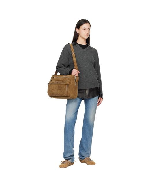 Acne Brown Camero Camera Shoulder Bag
