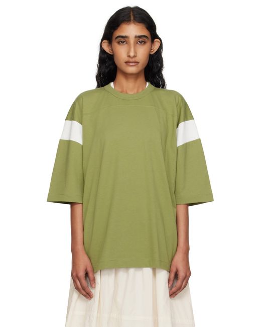 YMC グリーン＆ホワイト Skate Tシャツ Green