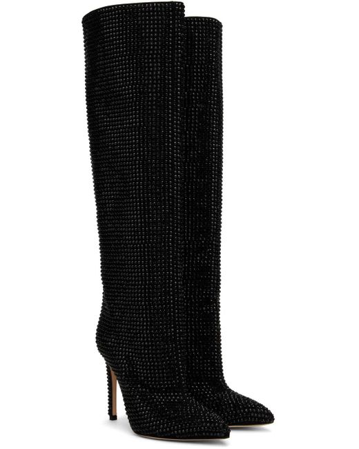 Paris Texas Black Holly Tall Boots